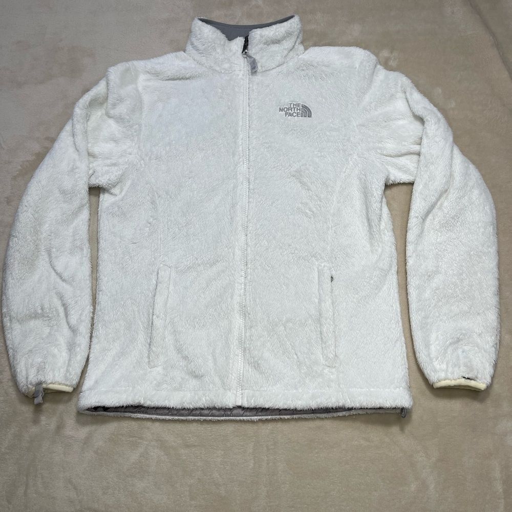 The North Face Osito Fleece Jacket Women’s Small White Full Zip Cozy